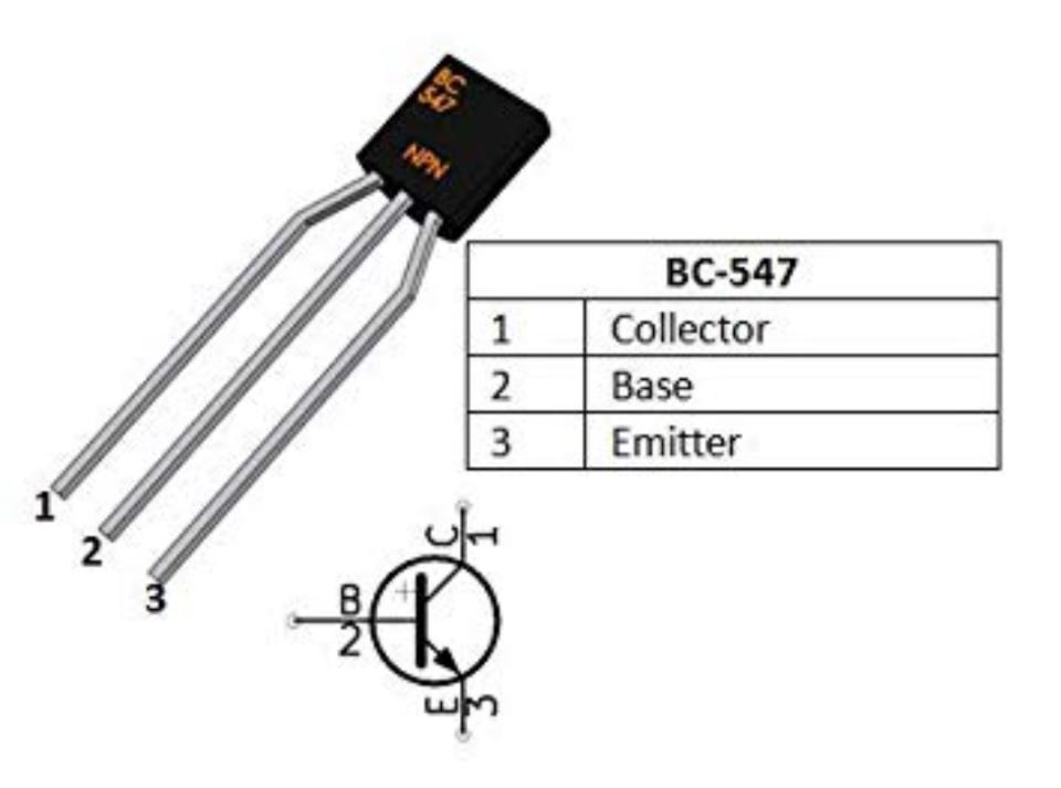 Bc547 Transistor pinout