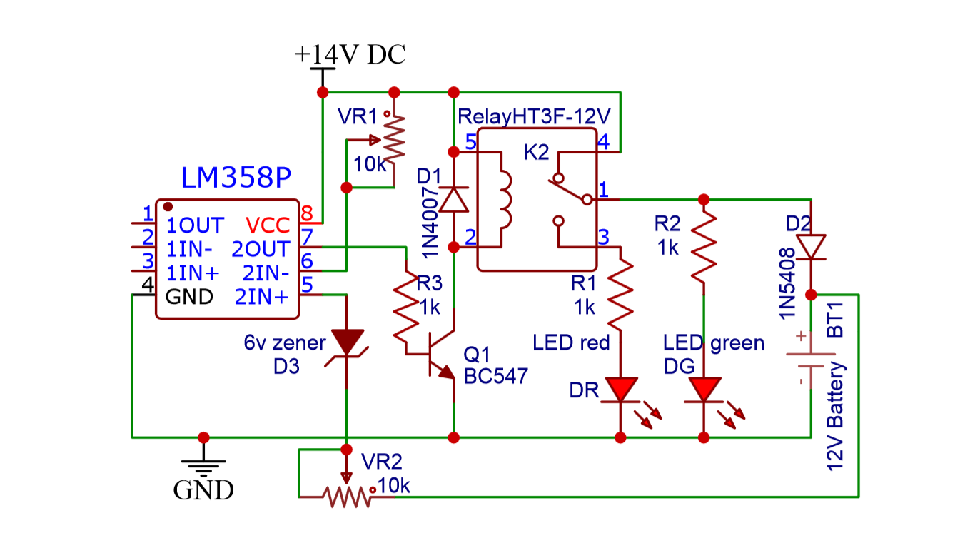 Automatic Battery charger circuit
