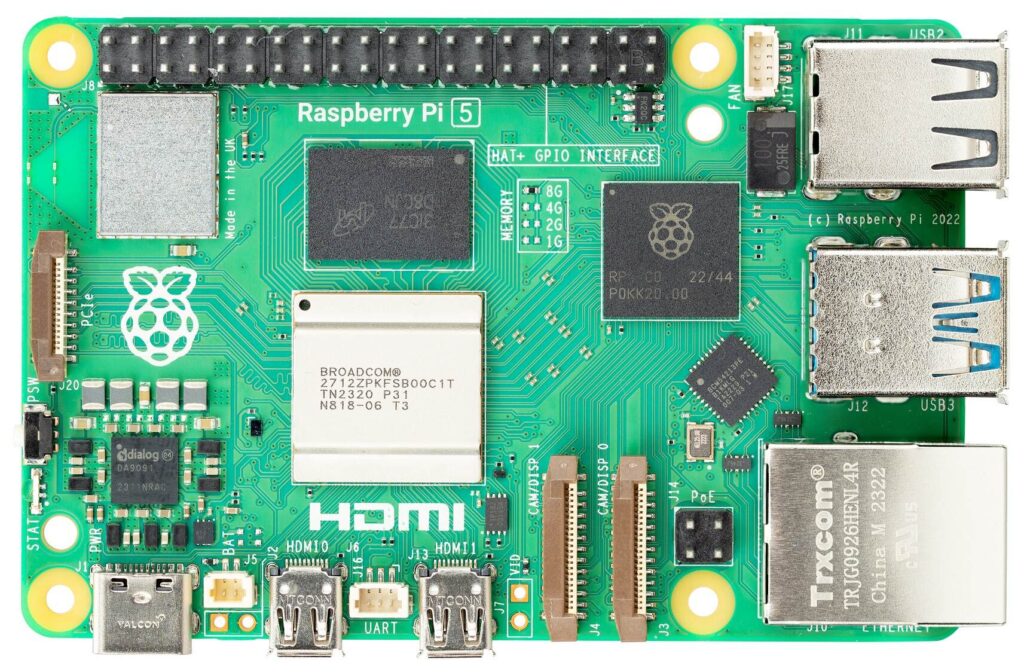 Raspberry Pi 5 Board pinout