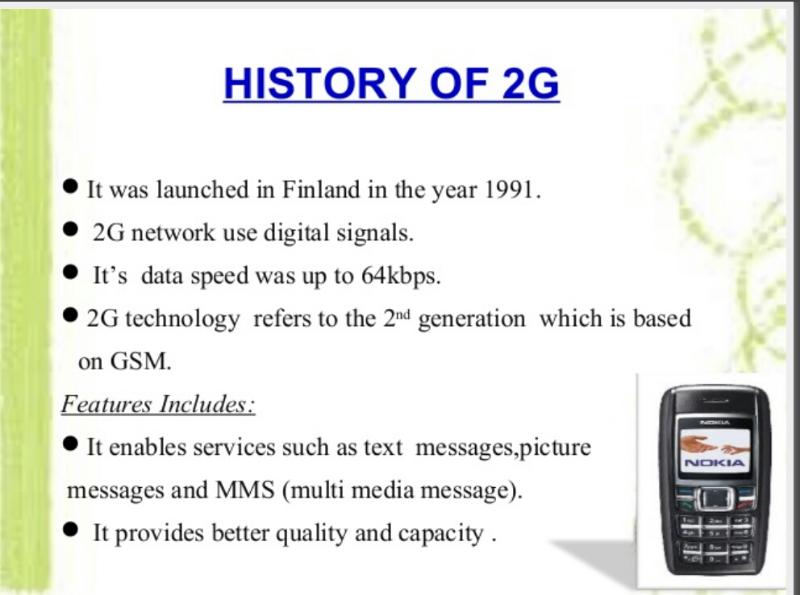 2G technology and facts