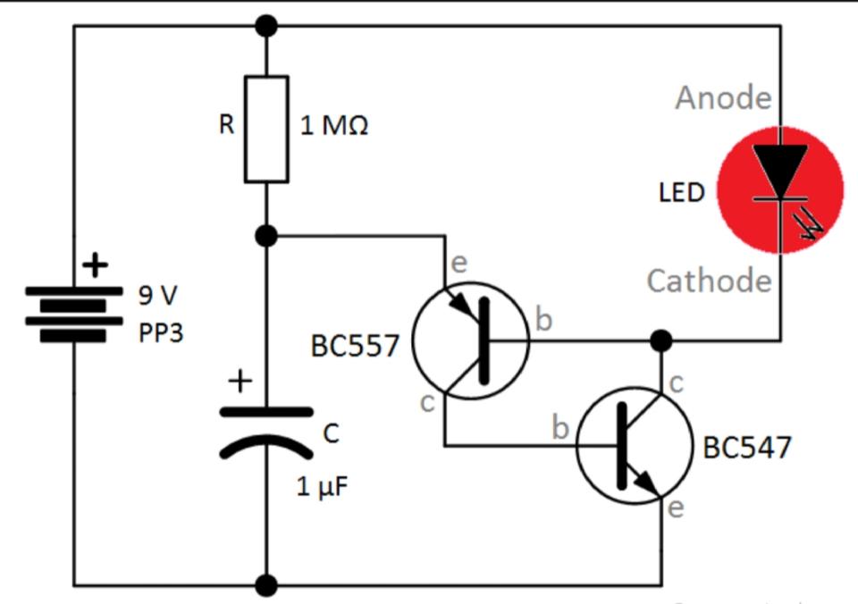 LED flasher circuit