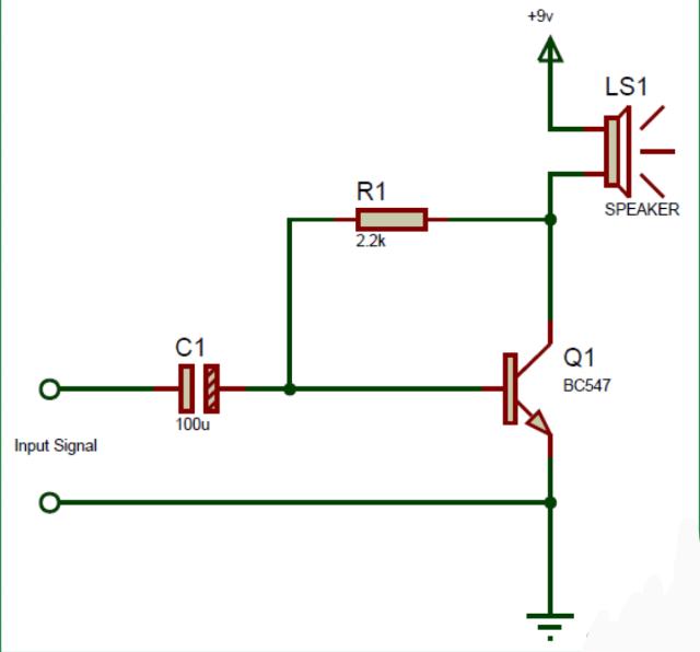 Amplifier using Transistors bc 547