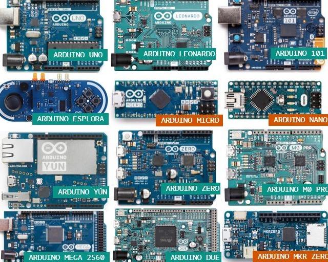 Different types of Arduino board