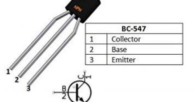 Bc547 Transistor pinout