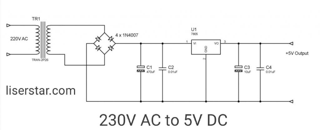 5 volt power supply circuit