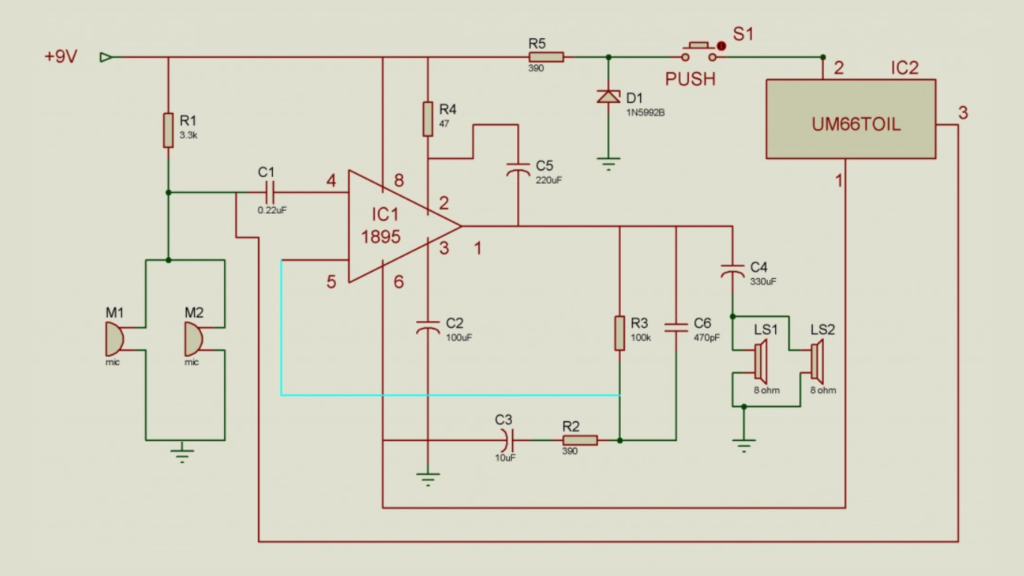 Door Phone Circuit diagram