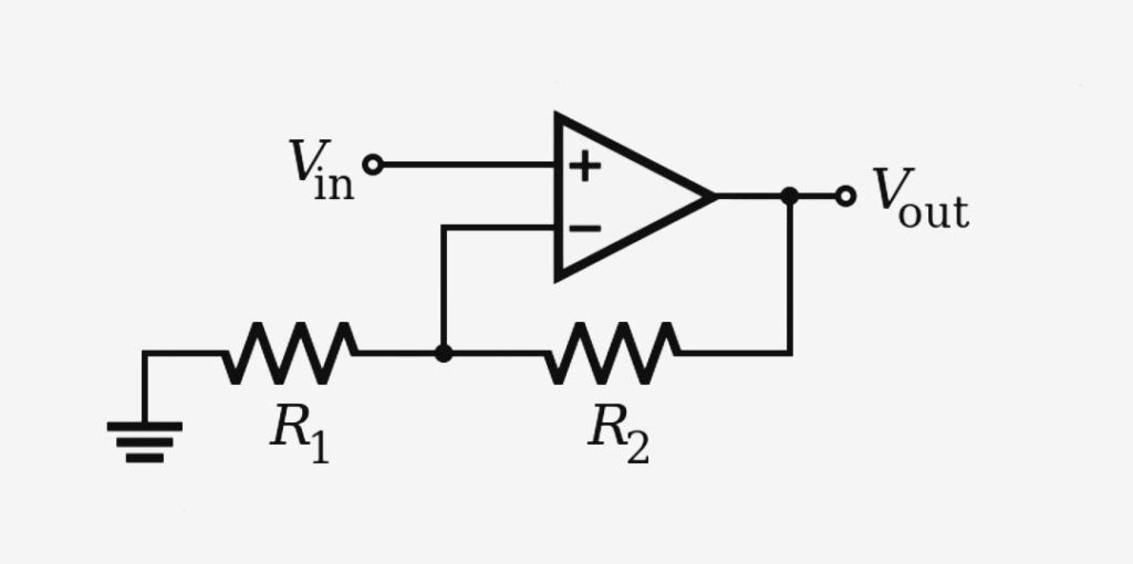 Non inverting operational amplifier