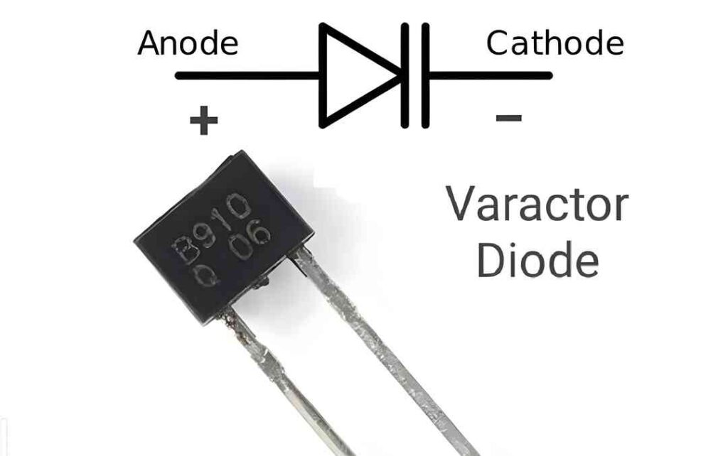 Varactor diode symbol