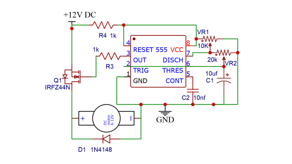 pwm motor speed control ciecuit