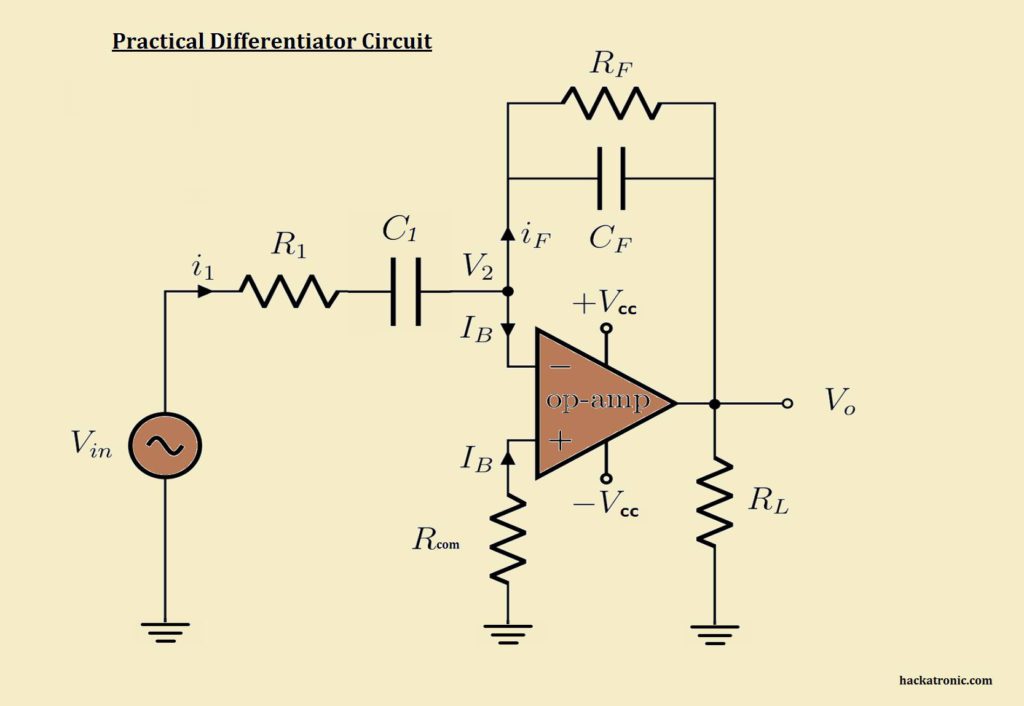 practical opamp differentiator circuit