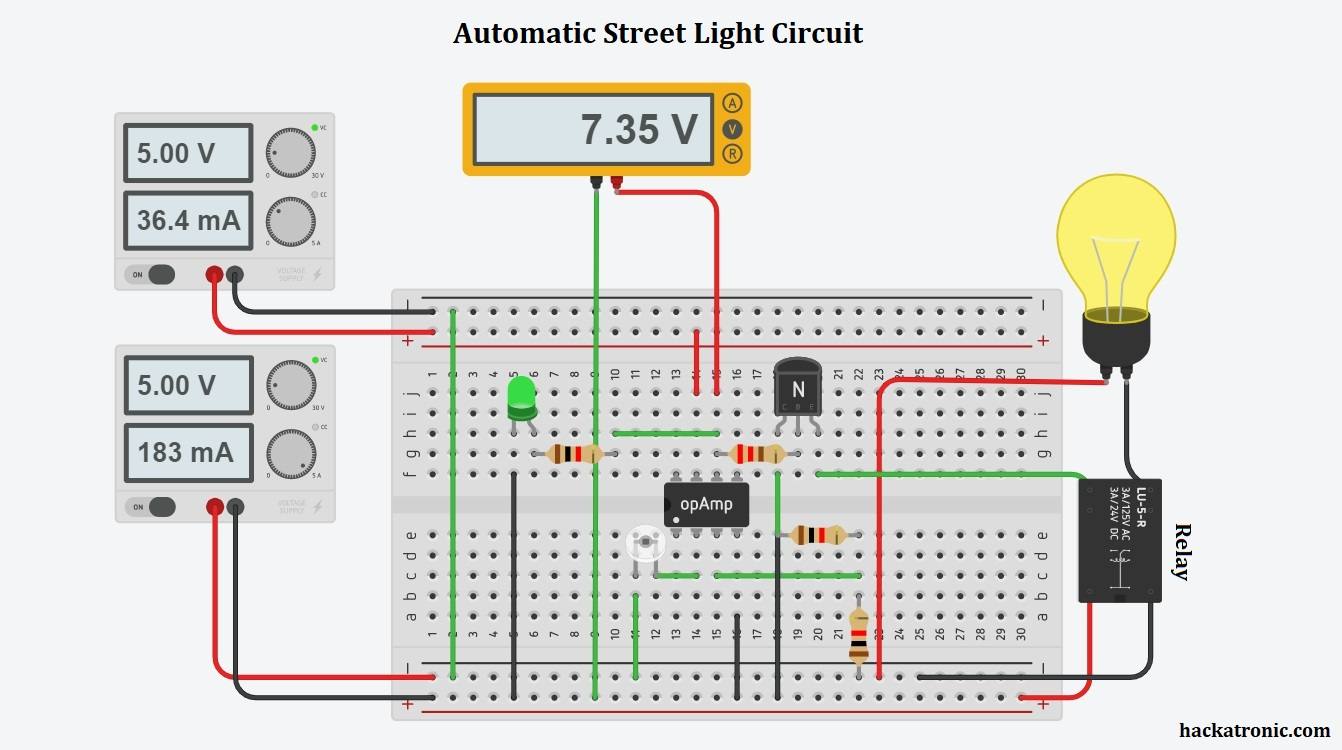 Automatic Street Light Circuit