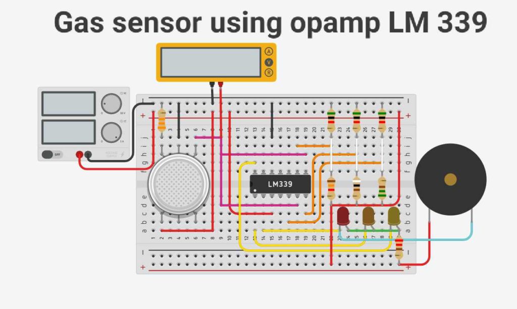 Gas sensor circuit diagram