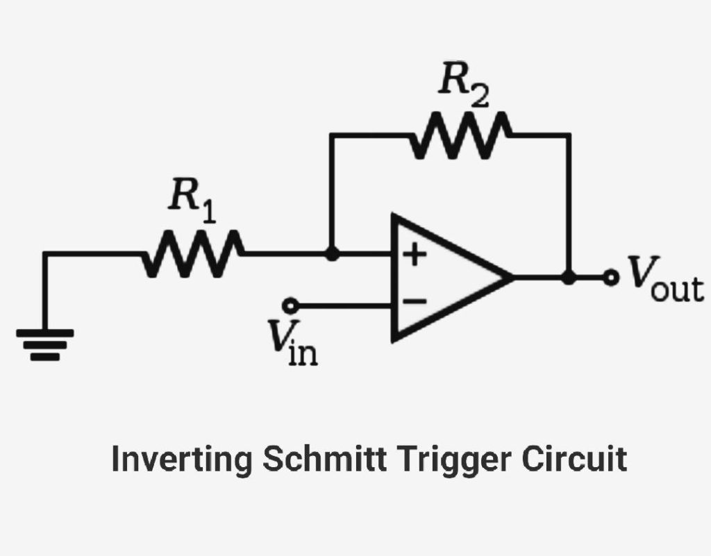 Inverting Schmitt trigger circuit