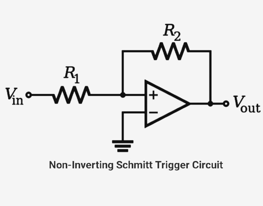Non inverting Schmitt trigger circuit