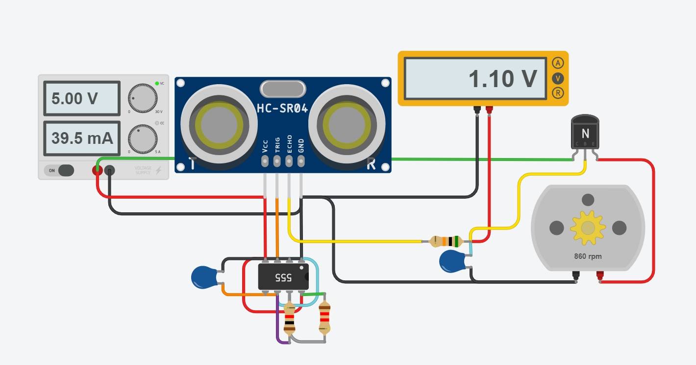 ultrasonic sensor without arduino