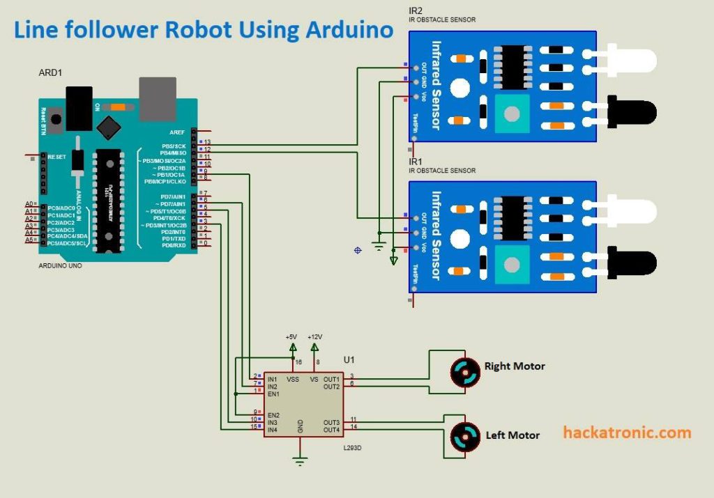 Line follower robot using arduino