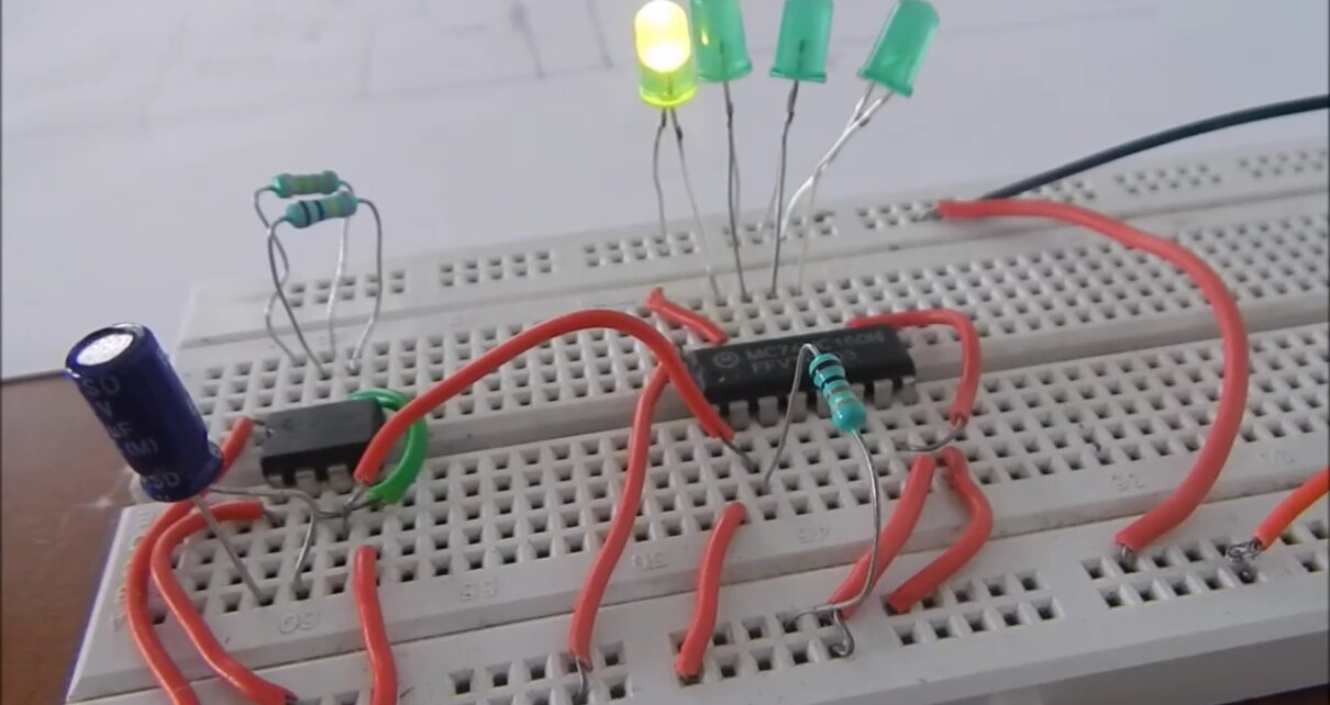 74160 BCD counter circuit