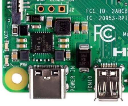 power delivery circuit of raspberry pi 4