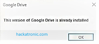 This version of google drive is already installed