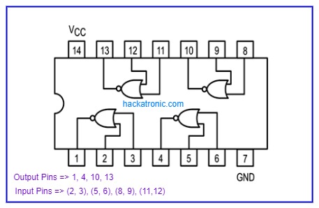 NOR gate 7402 IC Internal Structure