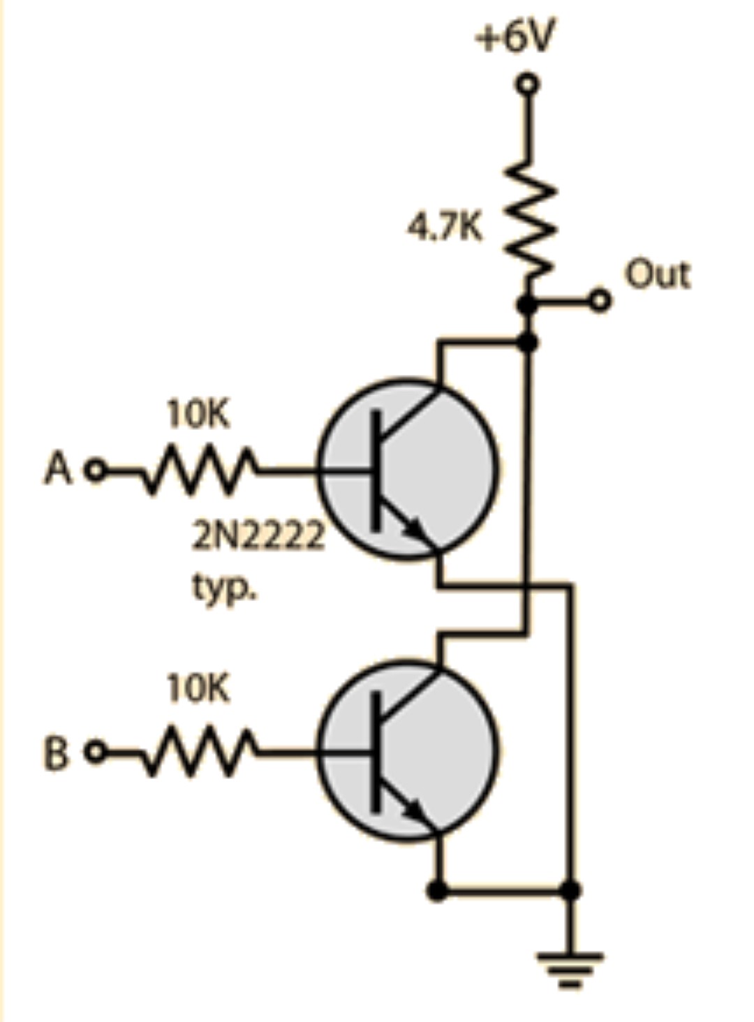Transistor-Transistor Logic Based NOR gate