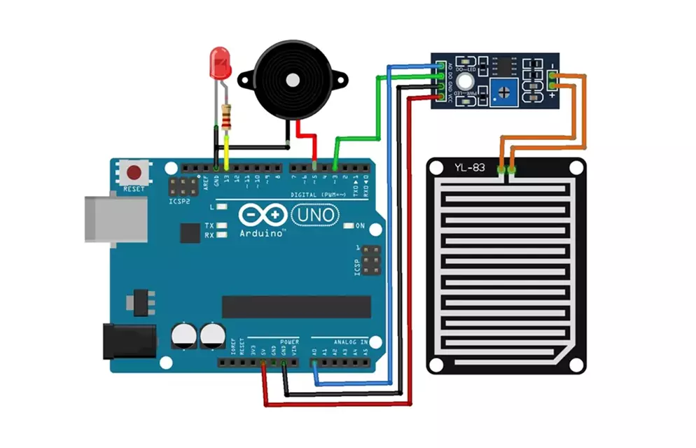 Rain Sensor with Arduino