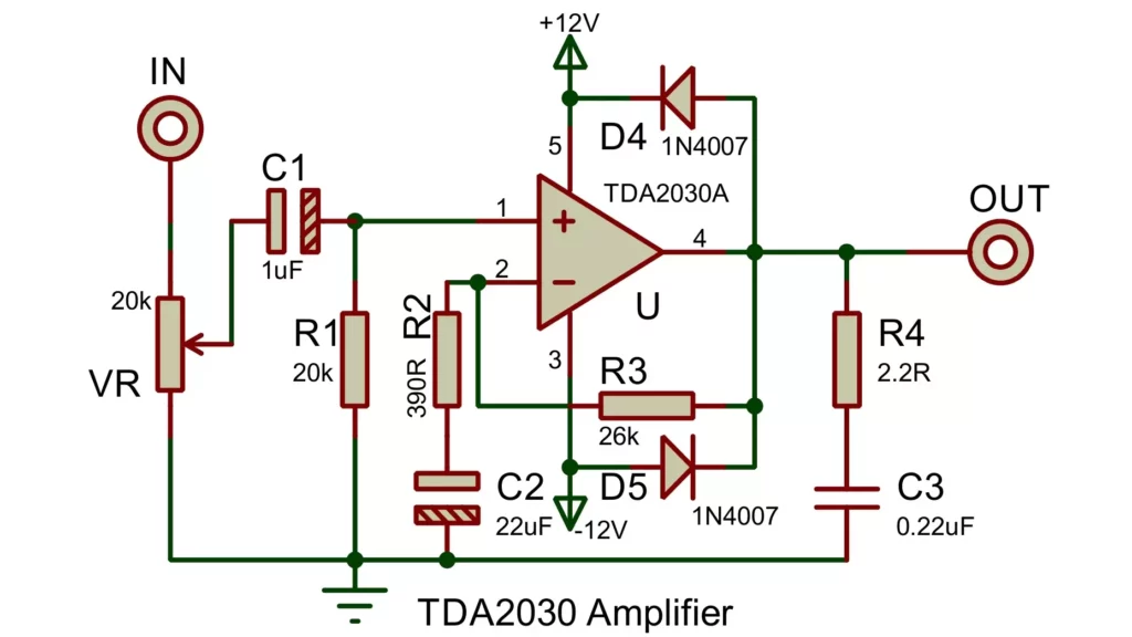 TDA2030 Amplifier Circuit