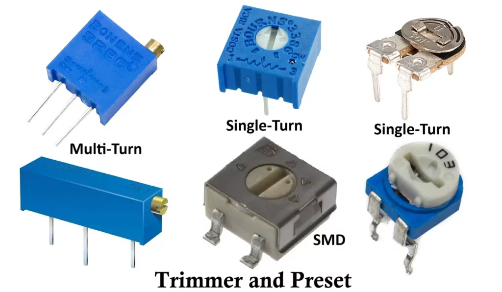 Types of Trimmers and Preset