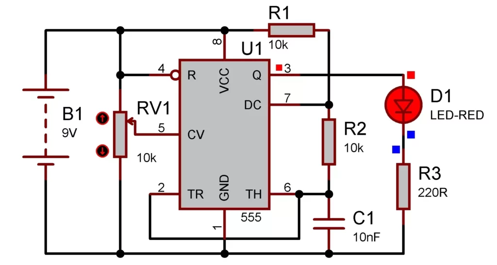 Voltage Controlled Oscillator Circuit Using 555 Timer