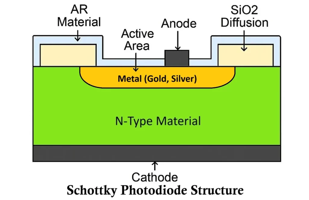 Schottky Photodiode Construction
