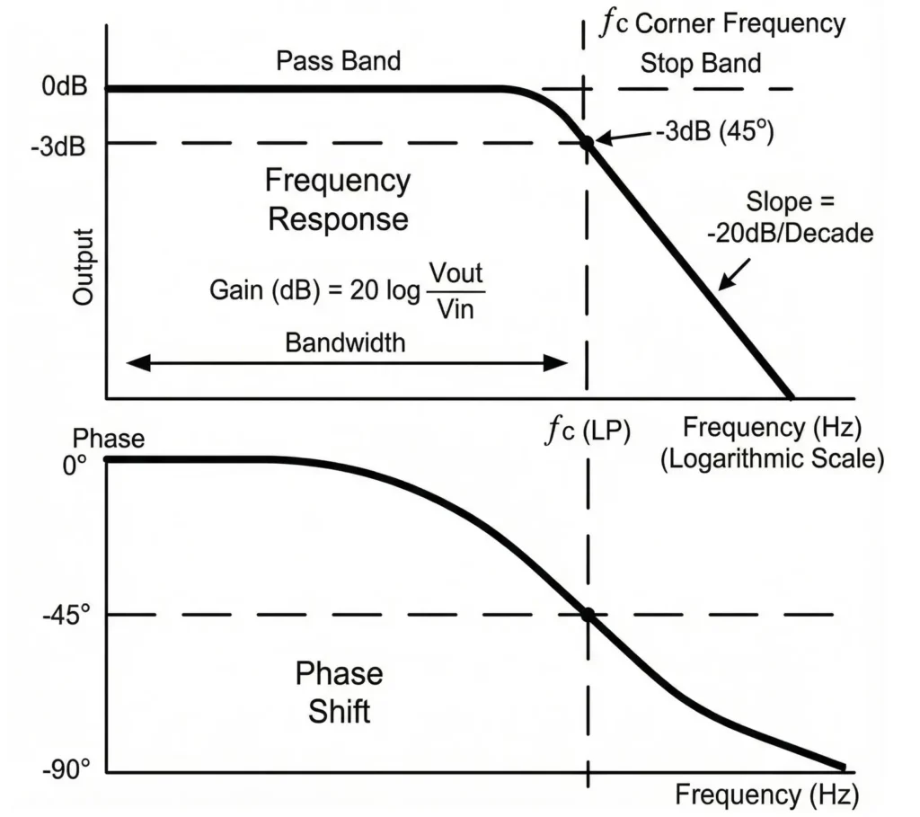 Low Pass RL Filter Waveform