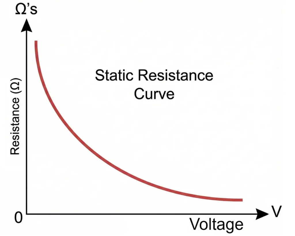 Resistance Curve of Varistor