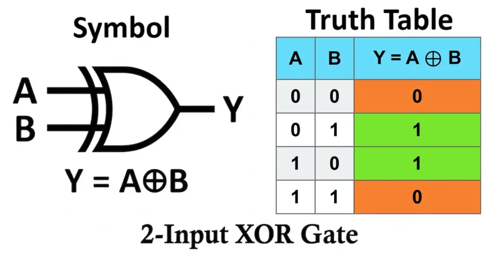 XOR Gate Truth Table