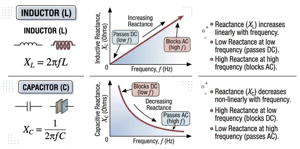 Inductor Reactance and Capacitor Reactance